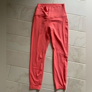 lululemon pink align 25” in raspberry cream